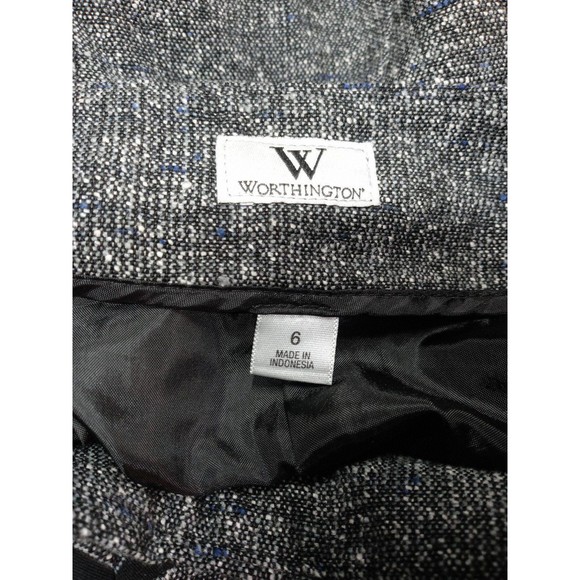 NWT Worthington Faux Corset Waist Tweed Pencil Skirt with Lace Hem size 6 - Picture 7 of 11